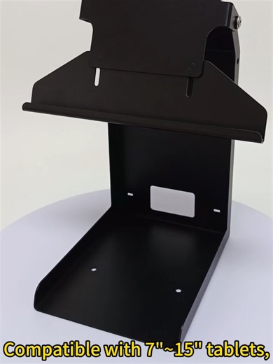 Desktop dual screen Pos printer tablet stand #POS #possystem #posmachine #posstand