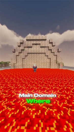Domain Expansion Explained in Minecraft 🤯🔥 #minecraft#shorts