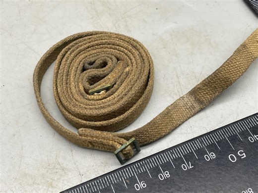 WW2 British Army 37 Pattern Webbing Binocular Neck Strap with Brass Bu