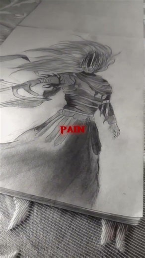 warrior drawing with pencil