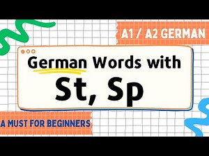 German course for beginners | German alphabet | A1 German course | Lesson 1 - Part 6