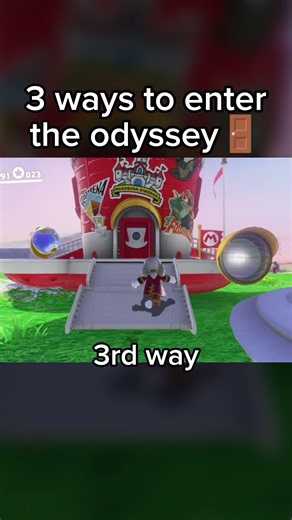 3 ways to enter the odyssey in Super Mario Odyssey #shorts #nintendo #shorts