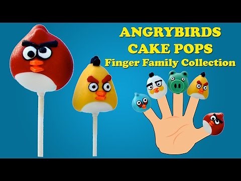 Angry birds Cake Pop Finger Family Collection | Finger Family Cartoon Nursery Rhymes For Children