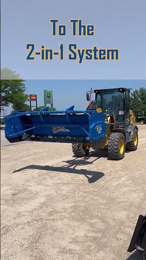 2-in-1 John Deere Loader Snow Plow - KAGE SnowFire Xtreme