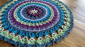 How To Crochet Mandala Doily Pattern   Tutorial