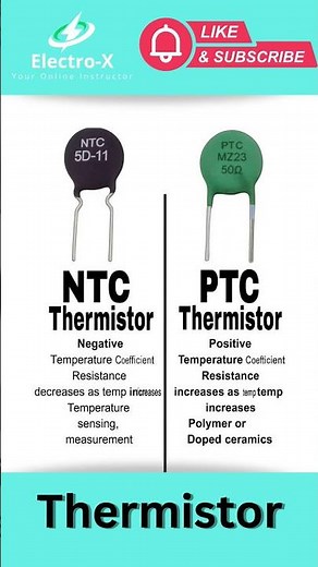 What is Thermostor? #thermistor #resistor #electrox #electrical #trending
