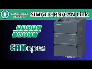 Rede CANopen aula 76 - Gateway SIMATIC PN/CAN Link
