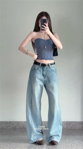 Innovative Blue Fashion: Clothes with Built-in Filters in Store Window