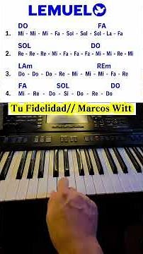 🎹 Learn to play "Tu Fidelidad" on piano // Marcos Witt 🙌 #piano #onlineclasses