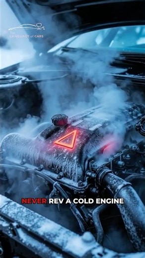 Why You Should NEVER Rev a Cold Engine ❄️#carmaintenance #cartips #engine #coldstart #never