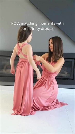 Matching Moments with Adult & Junior Infinity Dresses | Mini Me Fashion