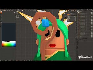 Low-Poly 3D Game Asset Creation Process