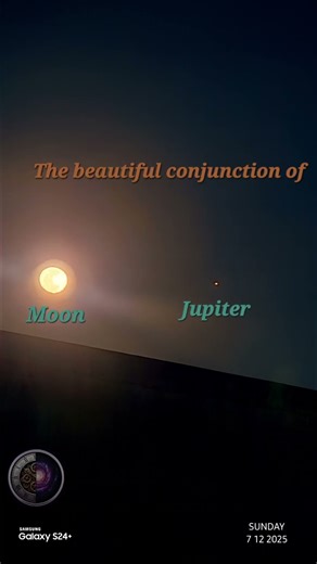 Jupiter and Moon conjuction captured by myself| Conjunction 2025