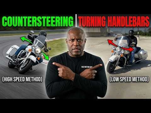 Countersteering vs Handlebar Turning—See the Difference