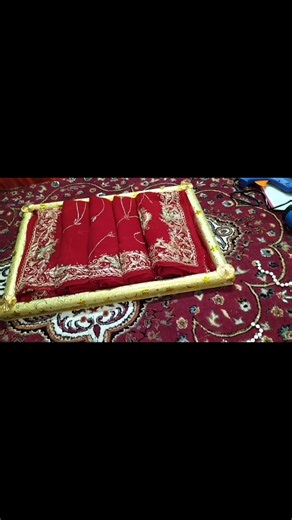 Saree packing idea✨/How to pack saree for wedding #seemashekhawat #sareepackinh#diy #weddingpacking