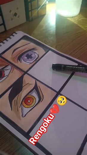 Rengoku eye drawing 🥺🤧🤧💔. #anime #art #shorts #rengoku #demonslayer