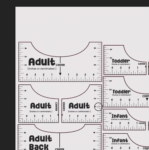 T-shirt Alignment Tool Svg Bundle, T-shirt Placement Guid, T Shirt Ruler Template, Tshirt Measure, Adult Toddler, Youth, Cricut, Silhouette - Etsy