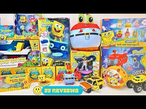 SpongeBob SquarePants Toys Collection Unboxing Review ASMR