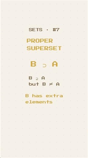 Discrete Math — Sets: Supersets (#7) #discretemath #education #supersets