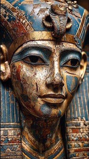 A stunning statue of a ancient Egyptian pharaoh, intricate craftsmanship historical significance