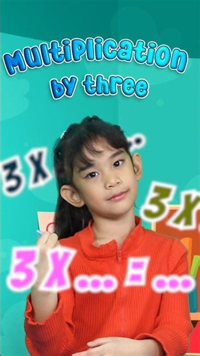 Memorize multiplication *3 🤓😍 #kidsvideo #kidslearning #kidssongs