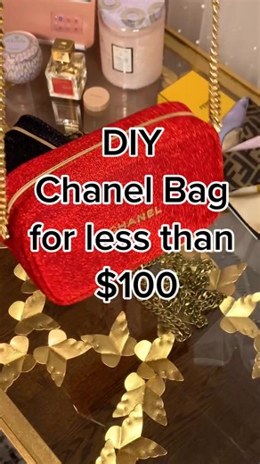 Create your own Authentic Chanel handbag for less than $100. #diy #chanel #designerfinds #luxuryhacks #fyp