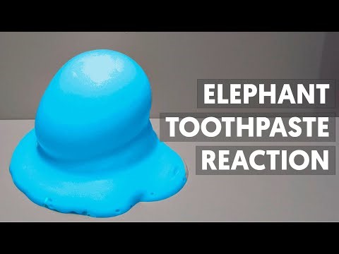 How to make ELEPHANT TOOTHPASTE reaction AT HOME