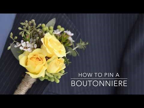 How to Pin a Boutonniere