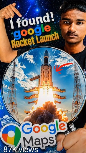 😱I Found Rocket Launch On Google Earth #googlemaps #googleearth #shorts #geoawesome