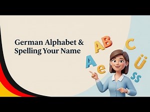 A1 German Alphabet & Spelling Your Name | Learn German Easily #learngerman #learngermanforbeginners