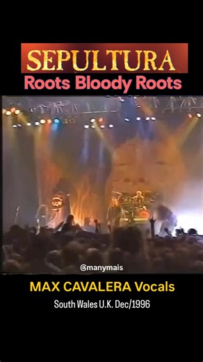 SEPULTURA - "Roots Bloody Roots" (Roots Album 1996) - South Wales U.K. Dec/1996 - (Max Cavalera Era)