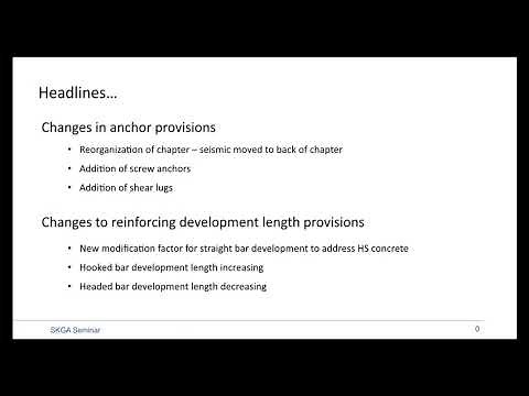Changes to Anchor Provisions and Development Length Equations in ACI 318-19