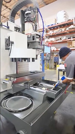 POV: your new small‑footprint machine is being assembled right now #haascnc #haasautomation #factory
