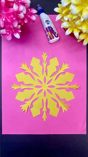 Easy Paper Snowflake Craft for Kids | DIY Winter Decoration #winterdecor