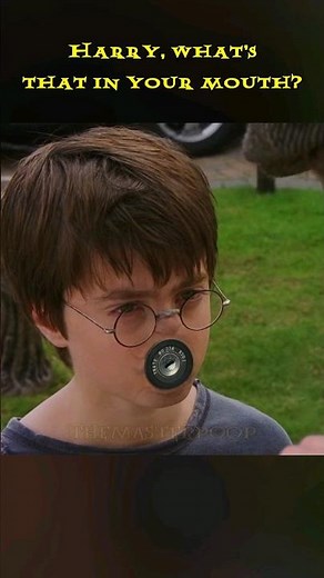 Harry, what's that in your mouth? 😮#harrypotter #funny #parody