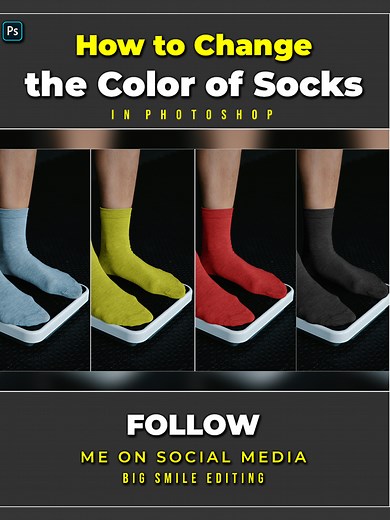 Change Sock Color in Photoshop: Easy Editing Tutorial