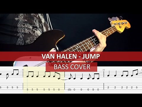 Van Halen - Jump / bass cover / playalong with TAB