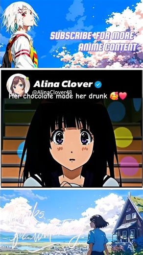 Her chocolate made her drunk #anime #shorts #animeshorts #hyouka