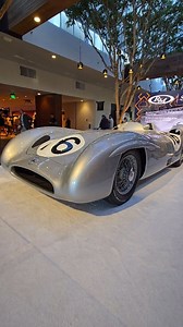 1954 Mercedes-Benz W196 Streamliner 'Monza' driven by legends Juan Manuel Fangio and Sir Stirling Moss. Price expected to be over $50,000,000 USD. This car is the first Streamliner-bodied W 196 R ever offered for private ownership 👀 which means the rest are in car museums, which this one was also (Indianapolis Motor Speed Museum). One of four known examples mounted with factory-built Stromlinienwagen coachwork at the end of the 1955 Formula One season. . . . . #f1 #raceday #racetrack #racecar #