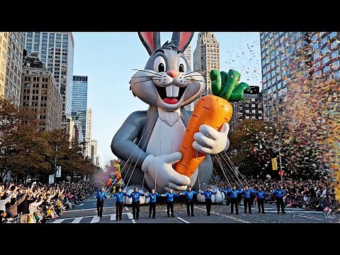 Macy's Thanksgiving Day Parade 2025 | All Warner Bros Giant Balloons in 4K | NYC Full Parade