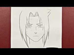 Anime drawing | how to draw Sasuke Uchiha easy steps