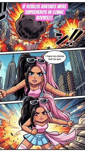 If Roblox Avatars Were Superheros In Comic Books!!! #roblox #robloxshorts #edit #gaming