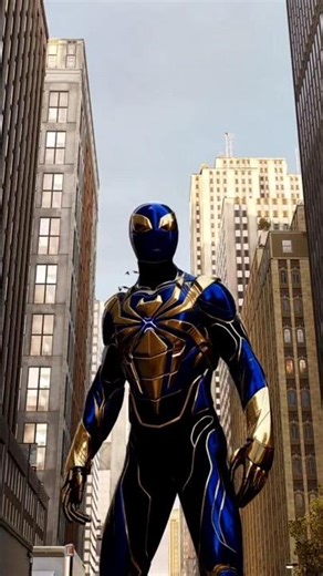 MARVEL'S SPIDERMAN 2 CLASSIC BLUE IRON SPIDER SUIT PRO GAMEPLAY #trending#gaming#shorts#ps5#gameplay