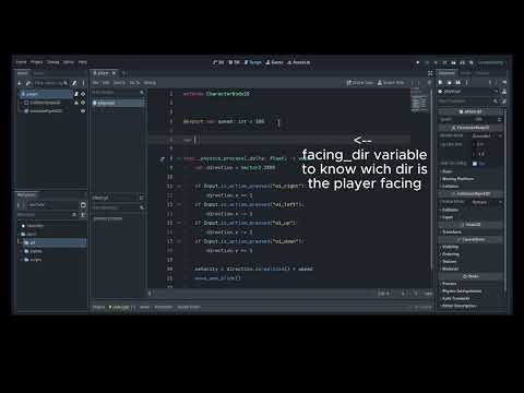 Godot basic player movement with animation