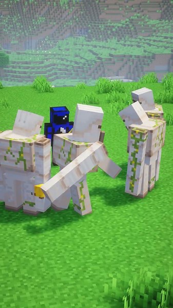 Minecraft, But beat the game with 100 IRON GOLEMS...