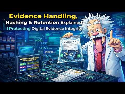 Evidence Handling, Hashing & Retention Explained | Protecting Digital Evidence Integrity