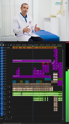 Behind the edit! 🎬 A quick glimpse at the timeline behind our ACC Chiropractic TVC. Every frame counts! ✨ Hậu kỳ nhanh gọn! 🎬 Nhìn lướt qua timeline chỉnh sửa TVC ACC Chiropractic—từng khung hình đều có ý nghĩa! ✨ #BehindTheScenes #EditingMagic #ACCTVC #CreativeProcess | Mười Chín Studio