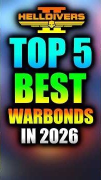 Helldivers 2 | Top 5 Best Warbonds to Get First in 2026!!!