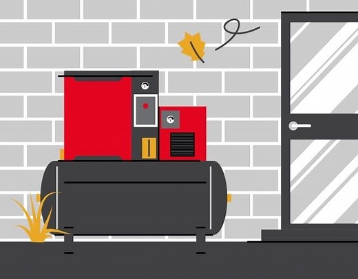 Can My Air Compressor Be Outside? CP Chicago Pneumatic