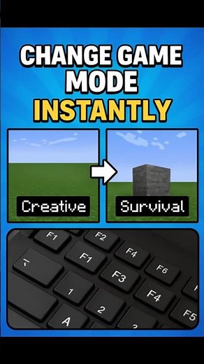 How to Switch Game Mode Instantly in Minecraft.just for Java #minecraft@dream@Technoblade